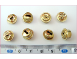 Бубенчики фигурные золото 9 мм