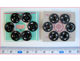 Кнопки пришивные D12 мм (6 шт.) черные